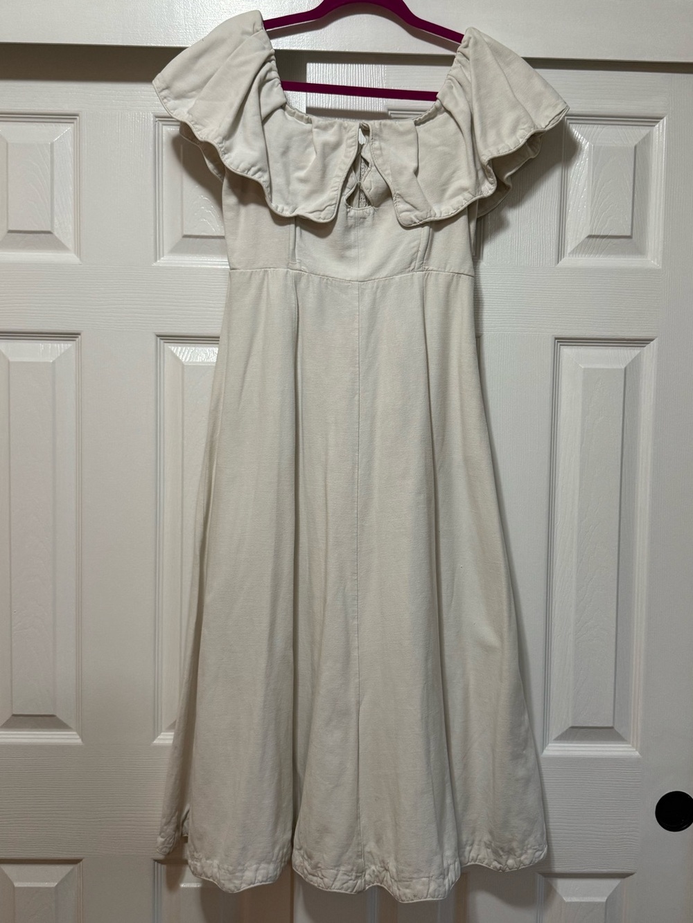 Sea New York Leona Off Shoulder Midi Dress Ivory Size 4
